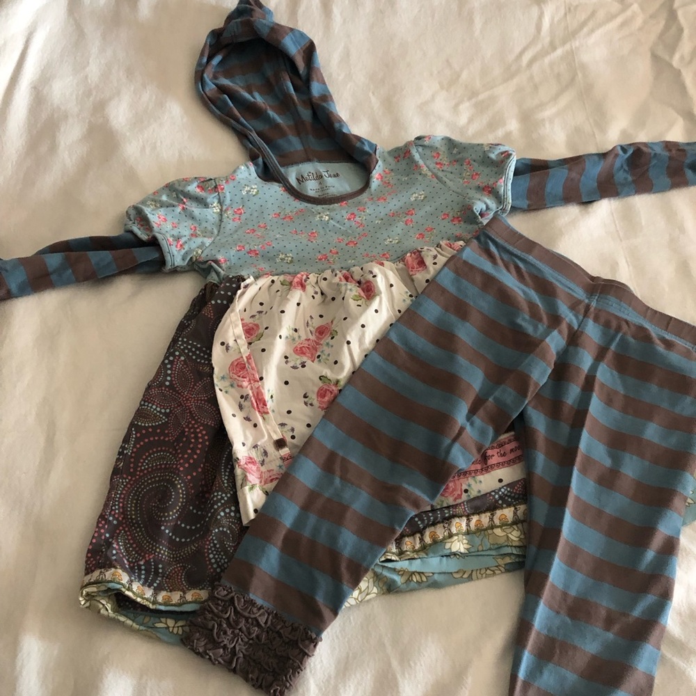 Matilda Jane Gypsy Blue Chrissy set size 4T,